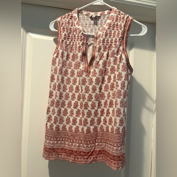 Lucky Brand Tops - Lucky Brand Red and White Floral Blouse
